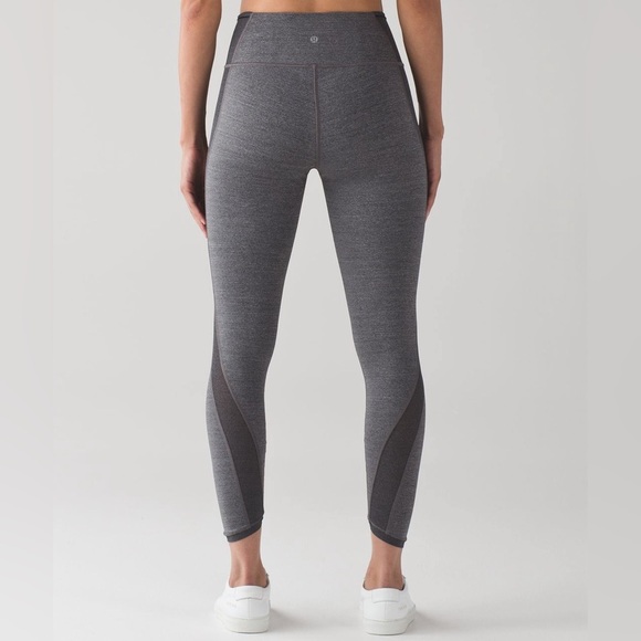 Lululemon Featherlight Tight Heathered Black - Picture 9 of 9